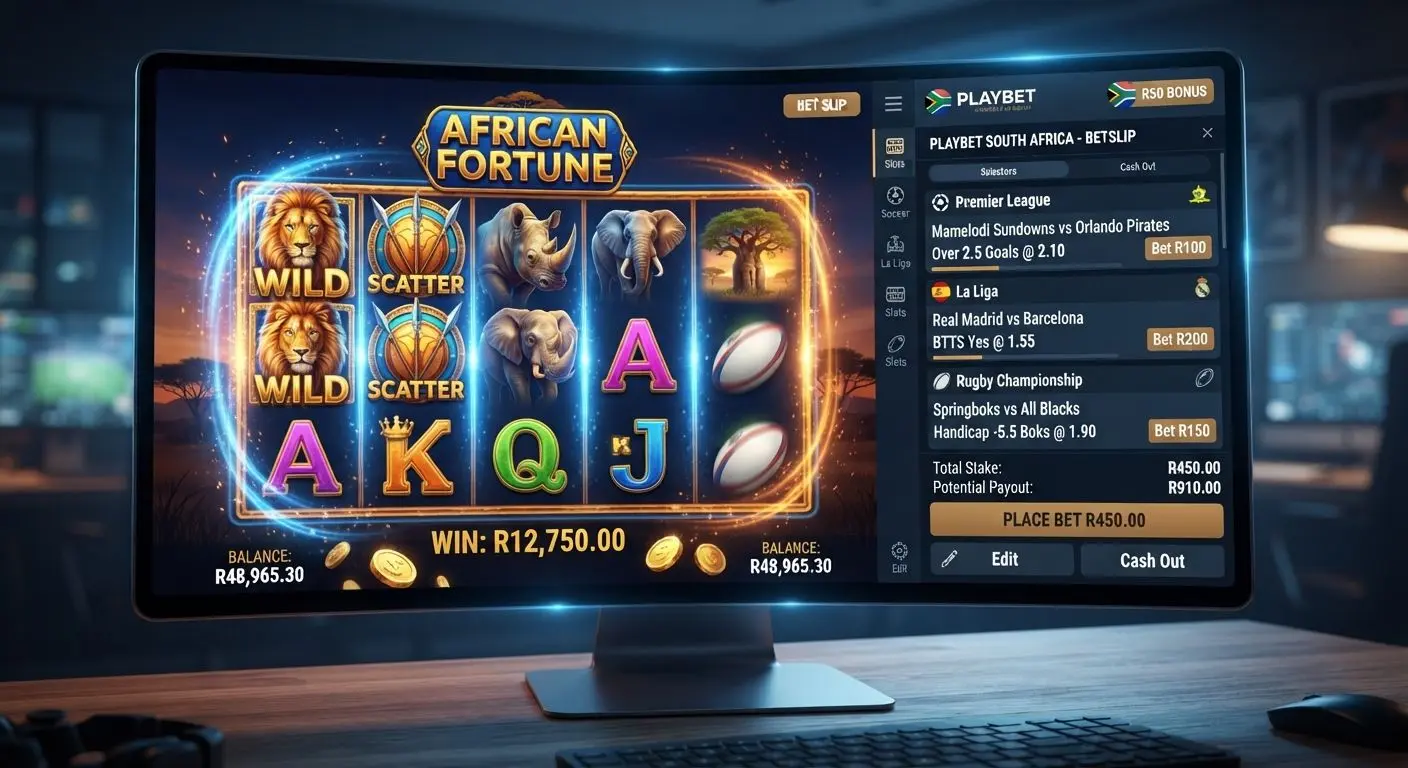 BetX slots and sports slip collage