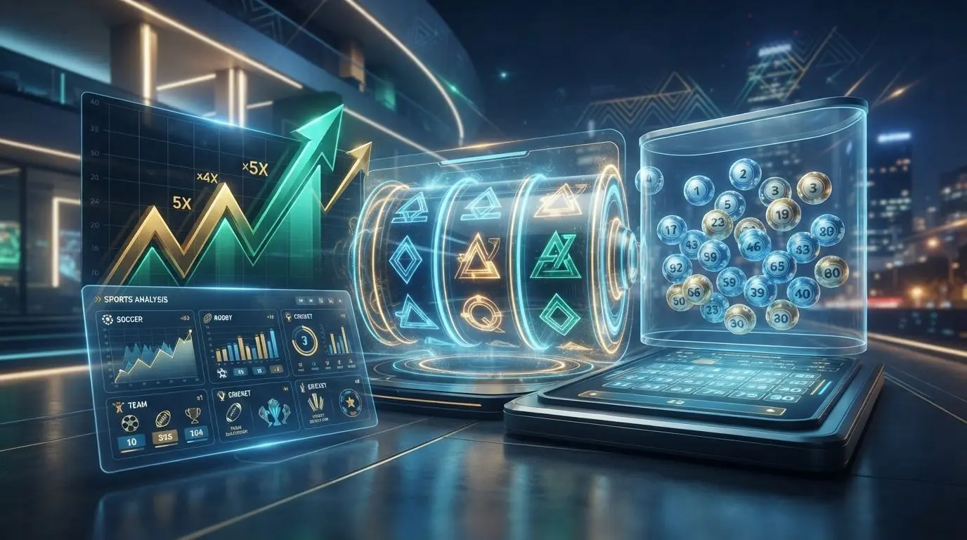 BetX themed online gaming banner with slots, crash game graph and number balls