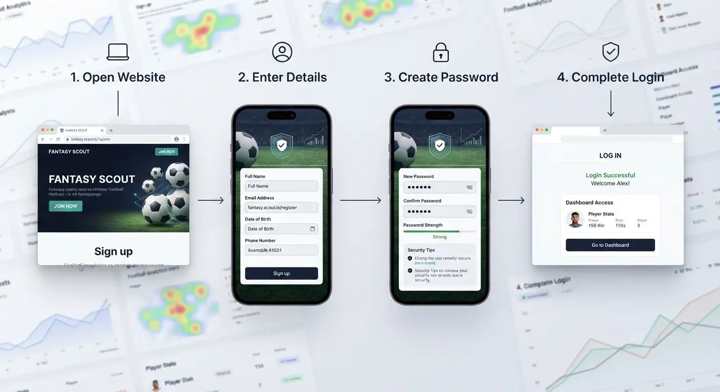 User journey for BetX Lesotho registration and first login