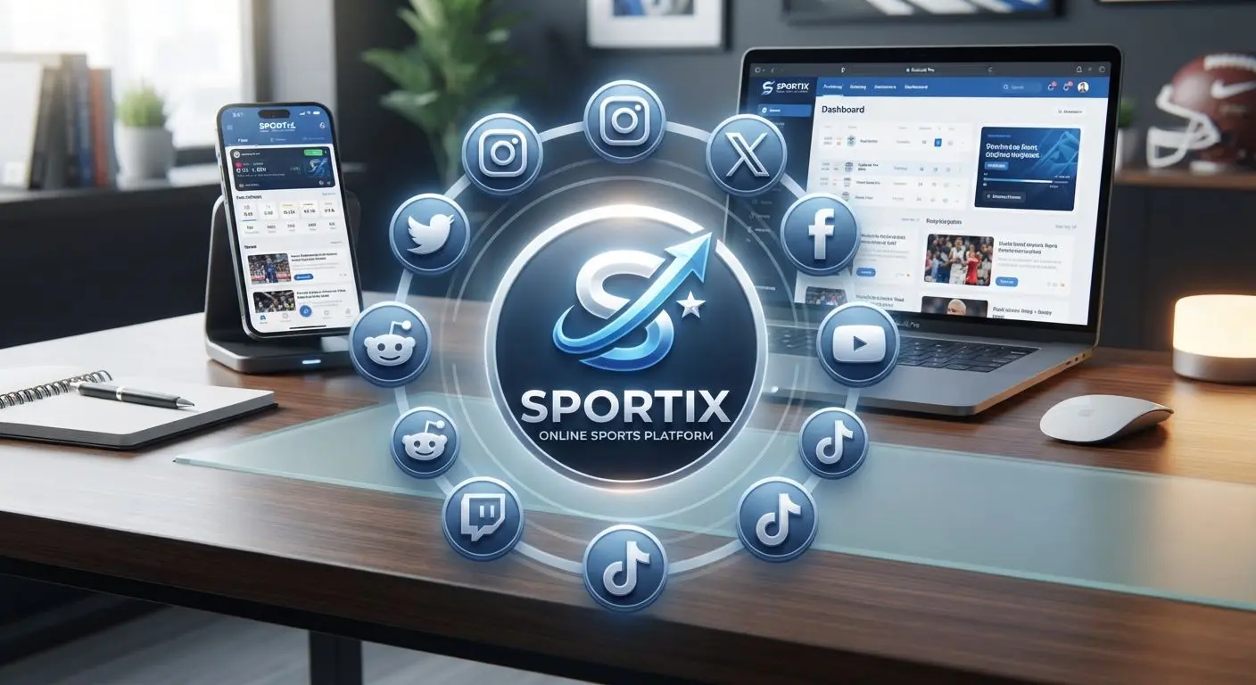 Official BetX social media channels illustration with platform icons